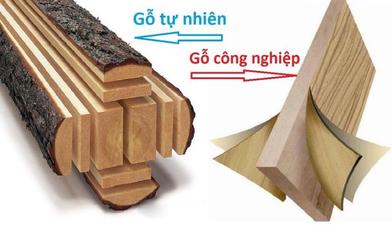 Bản chất và đặc tính của gỗ công nghiệp và gỗ tự nhiên