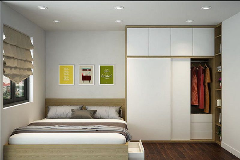 Các cách bố trí tủ quần áo trong phòng ngủ nhỏ cực kỳ hiệu quả